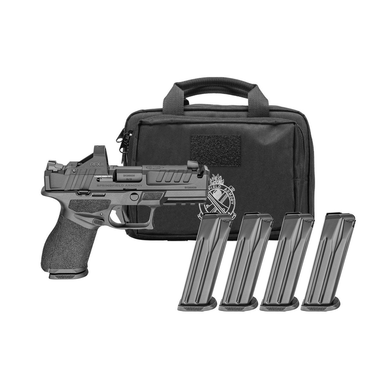 Springfield Echelon 4.0C Compact Optic 9mm Pistol Springfield Echelon 4.0C Compact 9mm pistol with optic package and black finish